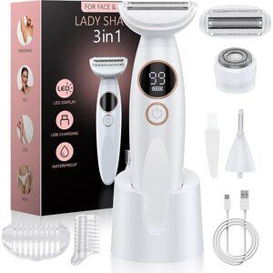 3 in 1 Bikini Trimmer for Women, Electric Razors for Women with Display Painless